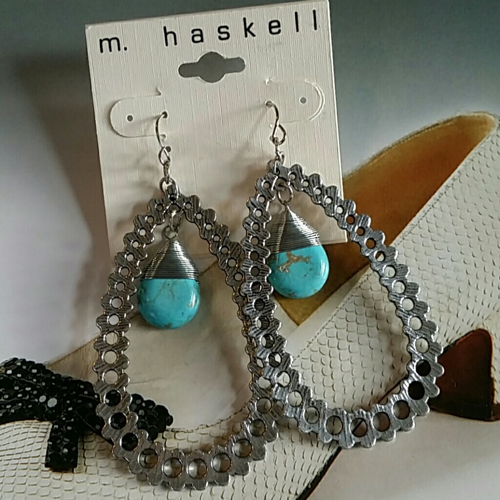 m. haskell Earrings New with Card